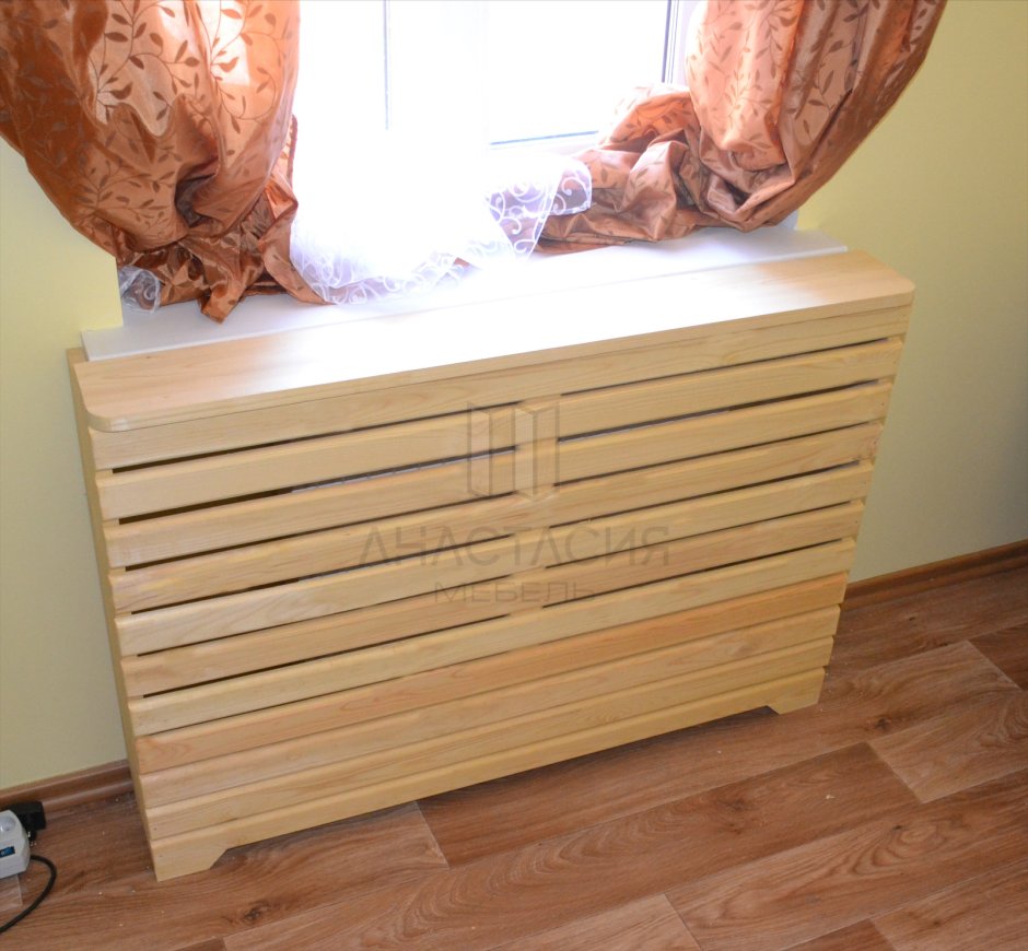 Экран для батареи из реек