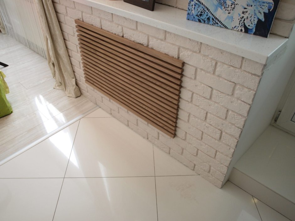 Фальш стена для радиатора отопления