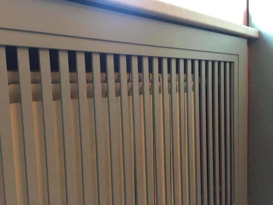 Экран для радиатора из реек