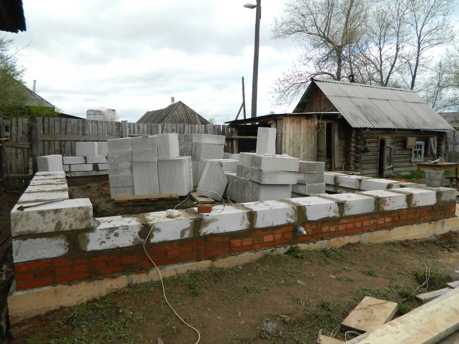 Пристройка к дому из блоков