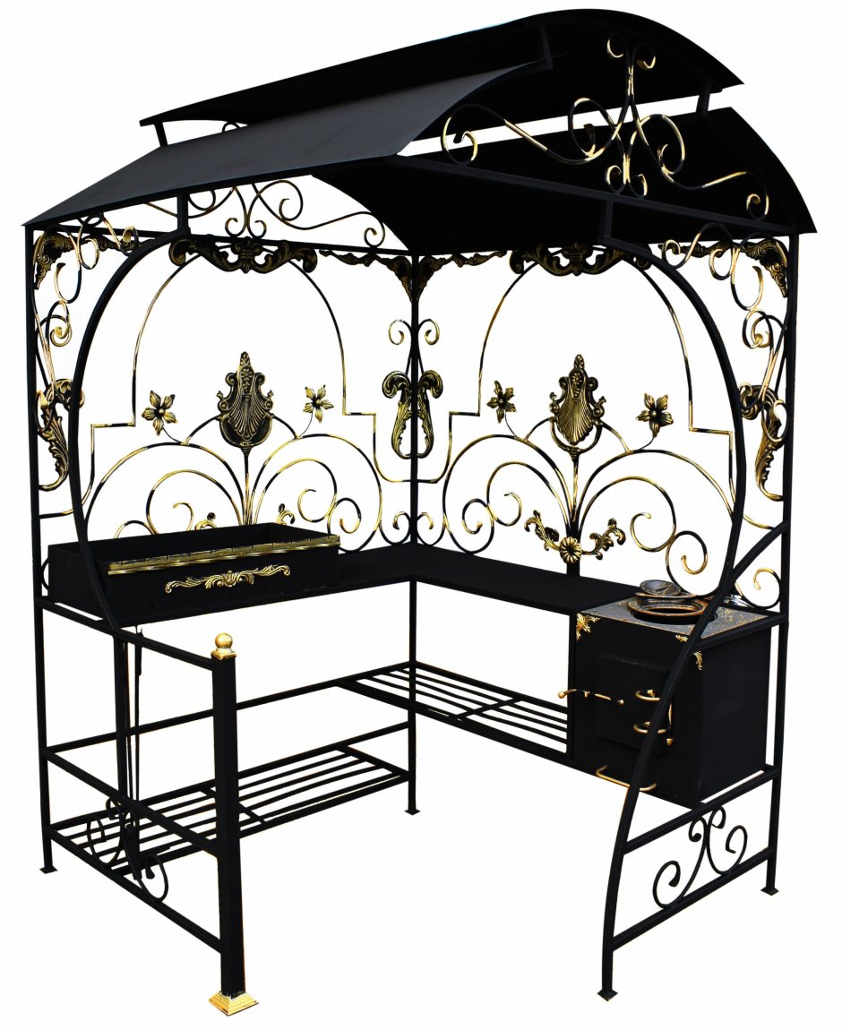 Мангал с крышей "Абсолют" Люкс