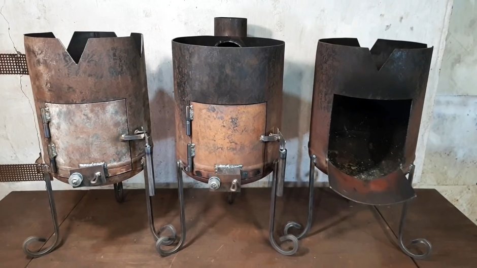 Печь под казан из газового баллона 50 литров