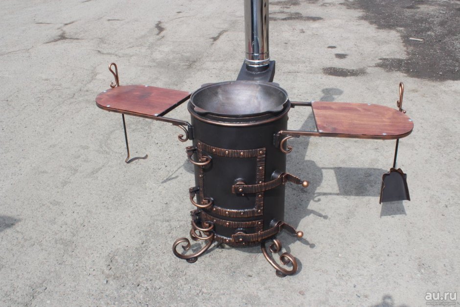 Печь для казана из газового баллона