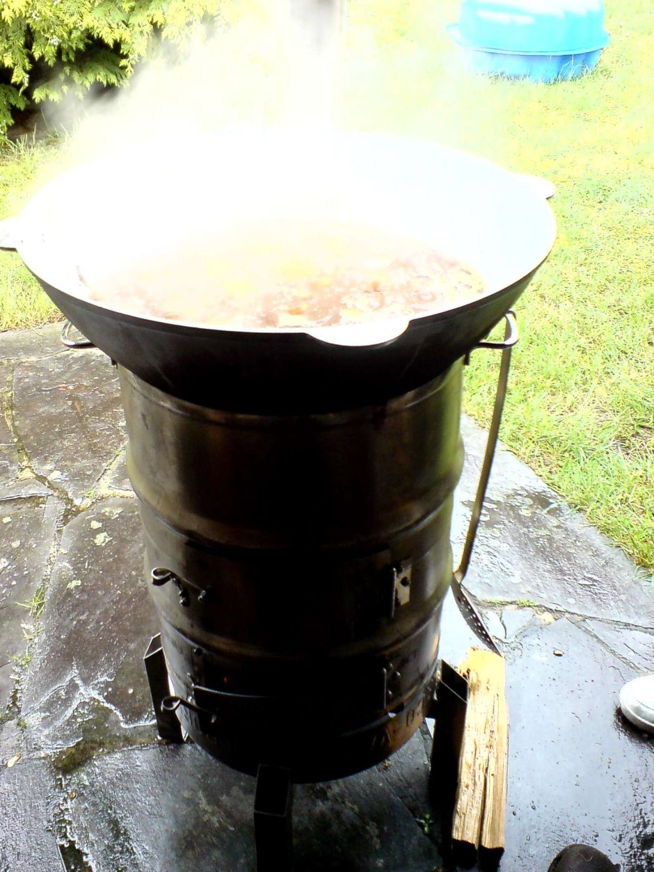 Пивная кега 50 л печь под казан