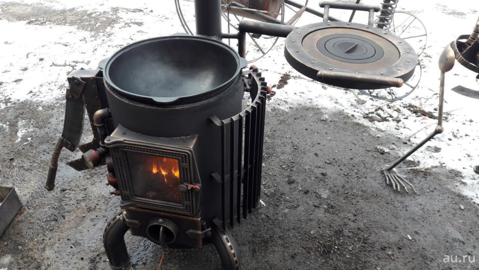 Печь под казан огонек