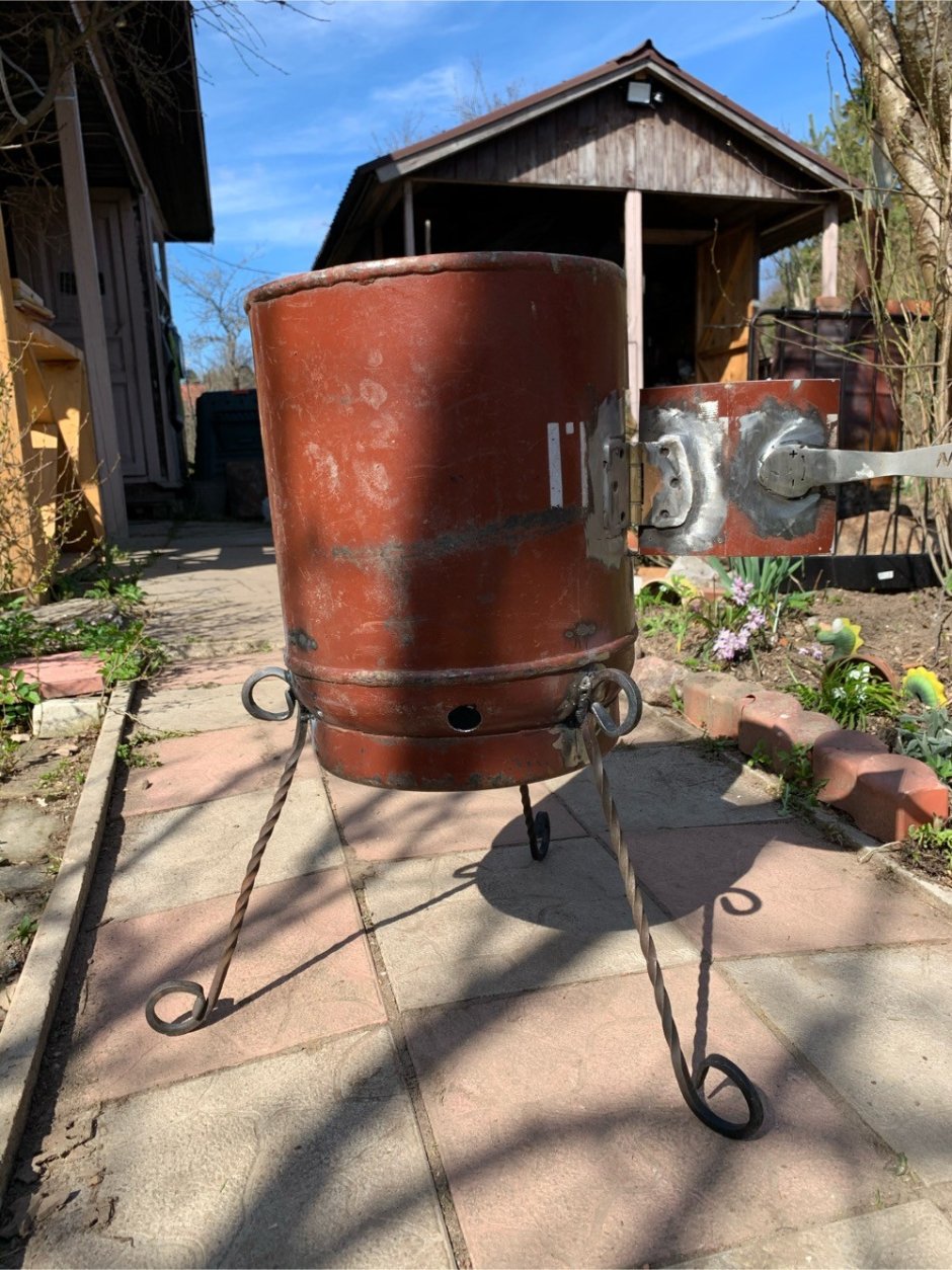 Печь под казан из газового баллона 25л