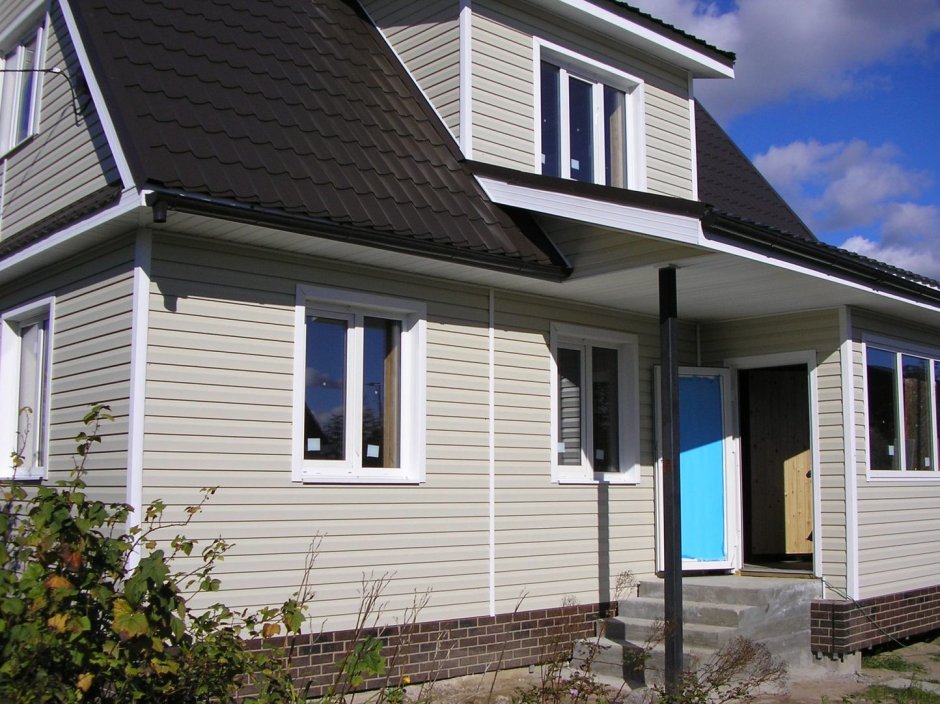 Отделка фасада сайдингом