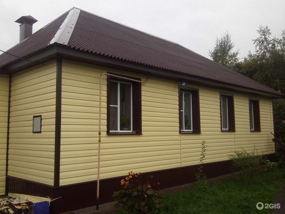 Одноэтажный дом из сайдинга