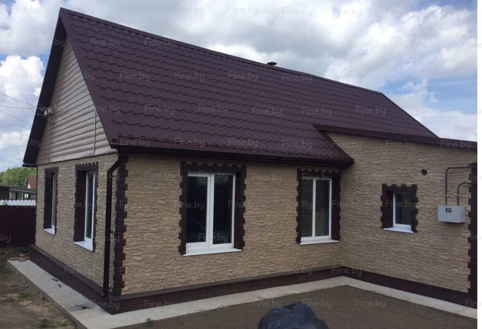 Одноэтажный дом обшитый сайдингом