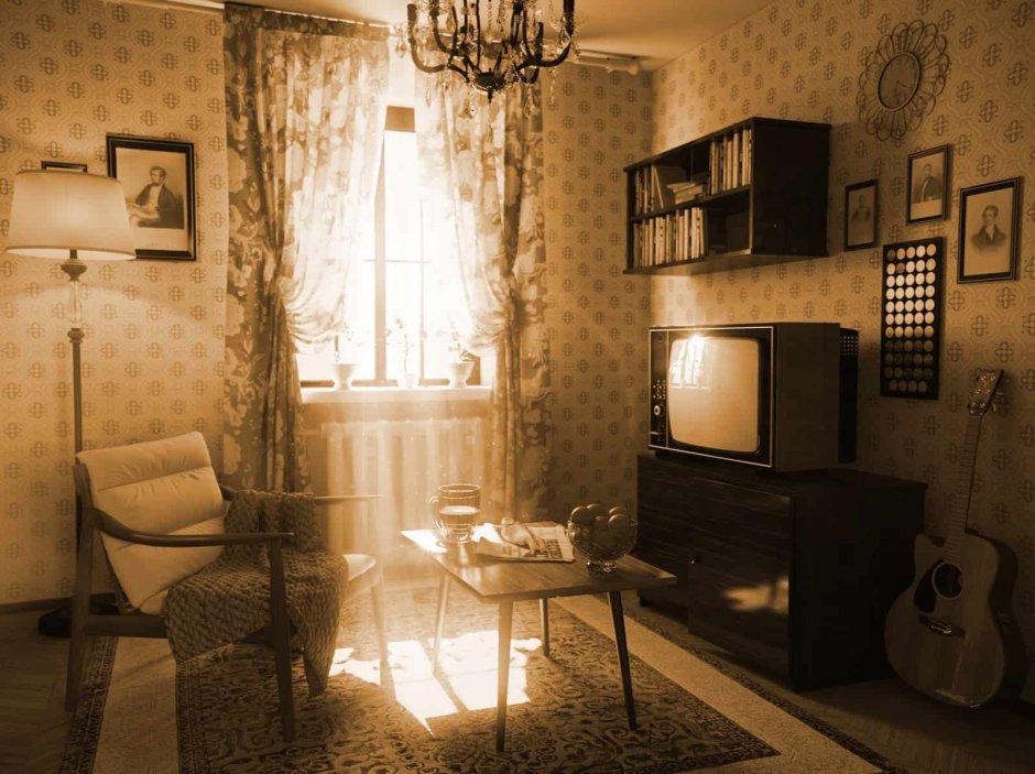 Советская квартира интерьер