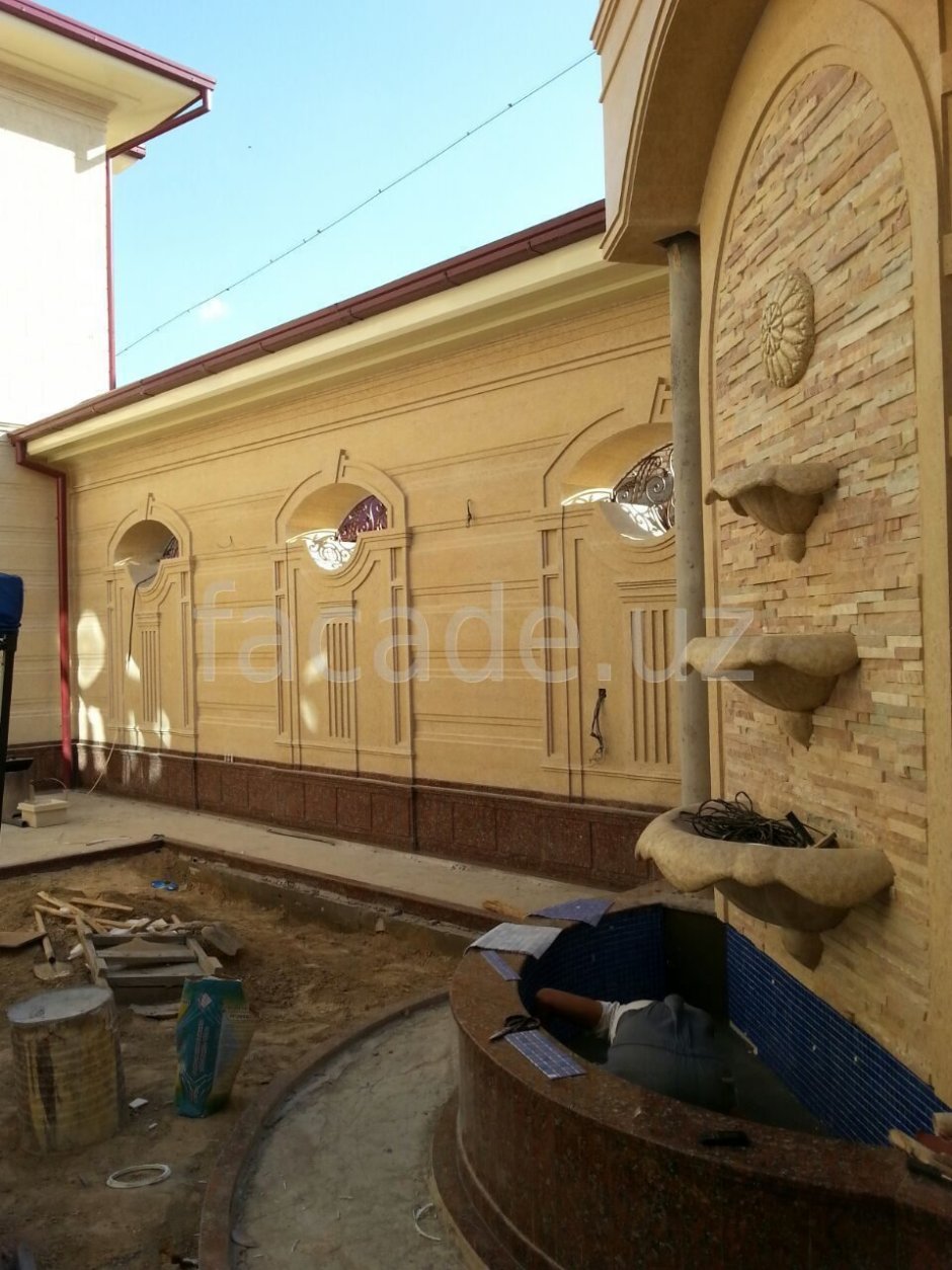 Травертин домов в Ташкенте