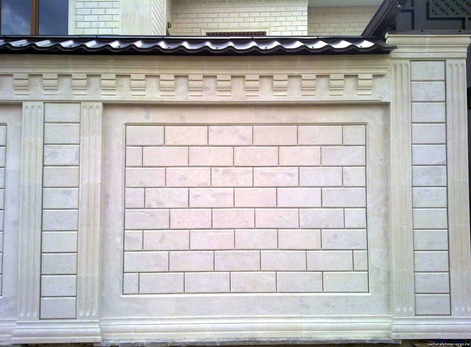 Дагестанский камень песчаник белый