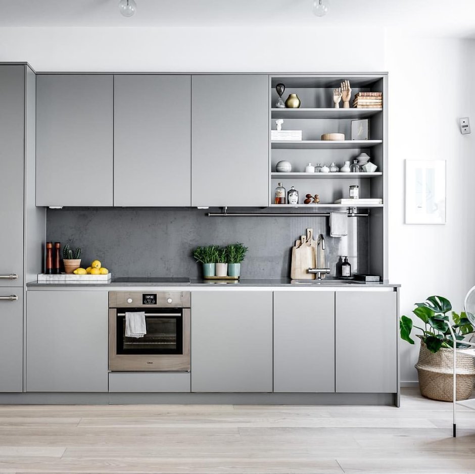 Кухня софт грей