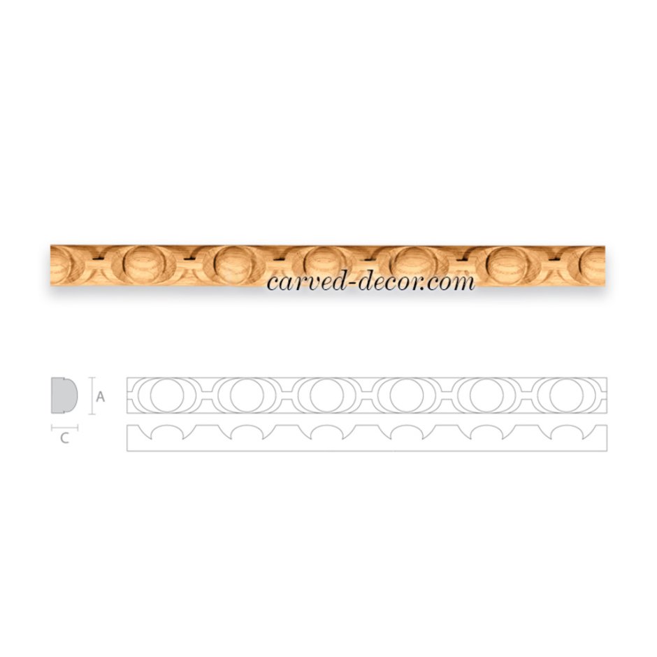 Резной деревянный погонаж Ставрос