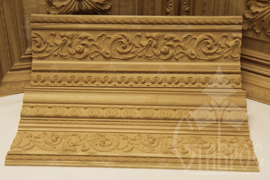 Декоративный погонаж из древесной пасты Ставрос