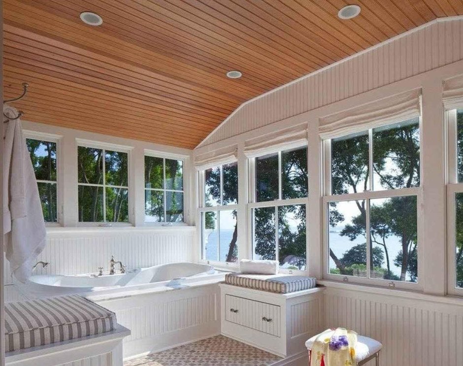 Ванная в пристройке