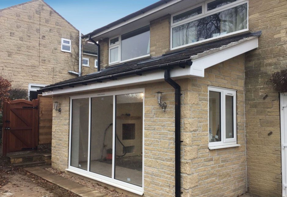 Отделка пристройки к дому