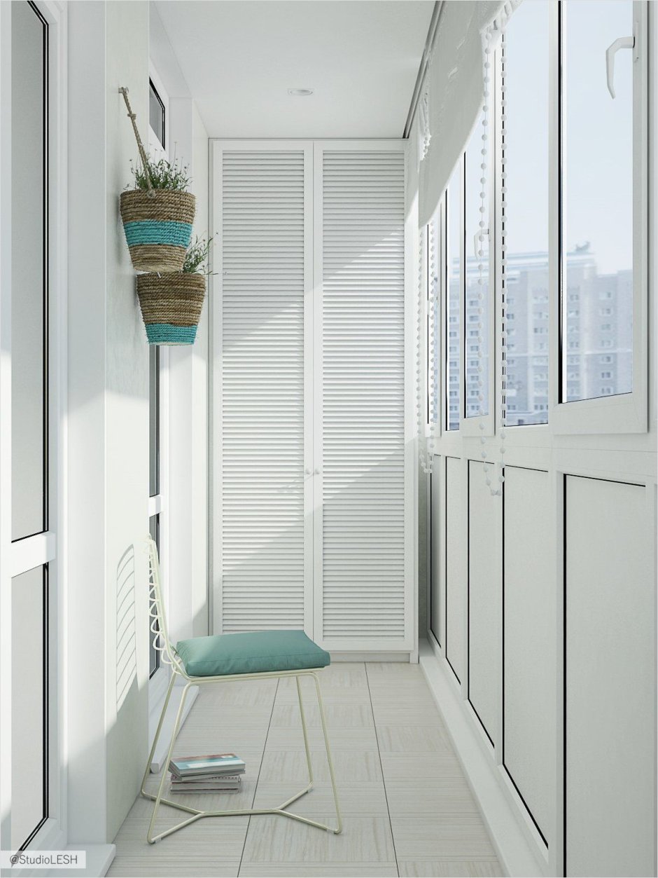 Балкон в скандинавском стиле