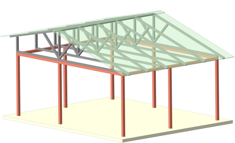 Проект беседки из металлоконструкций