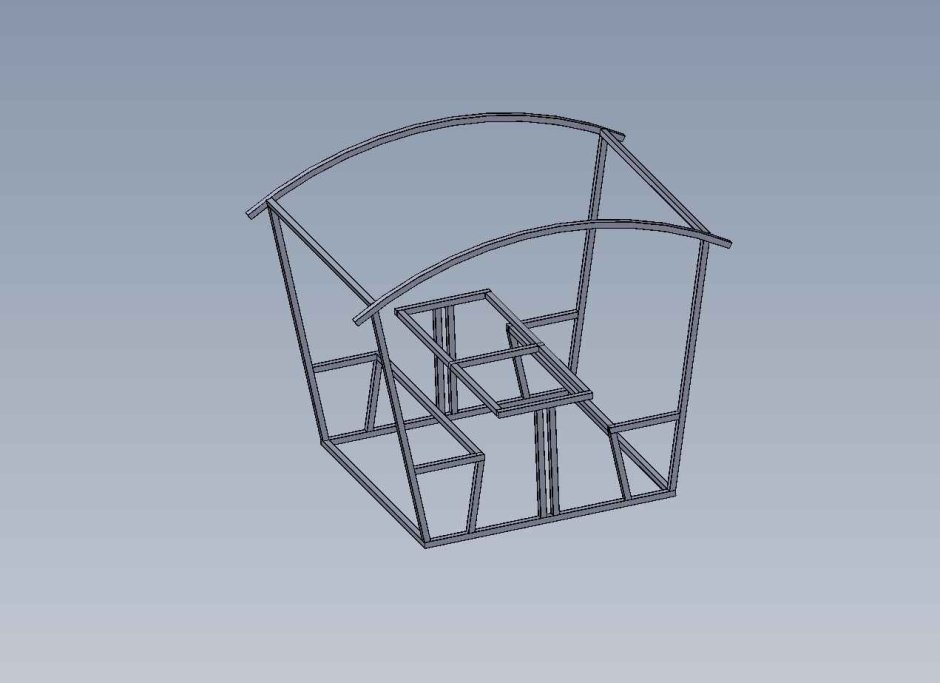 Чертежи беседки для моделирования 3d