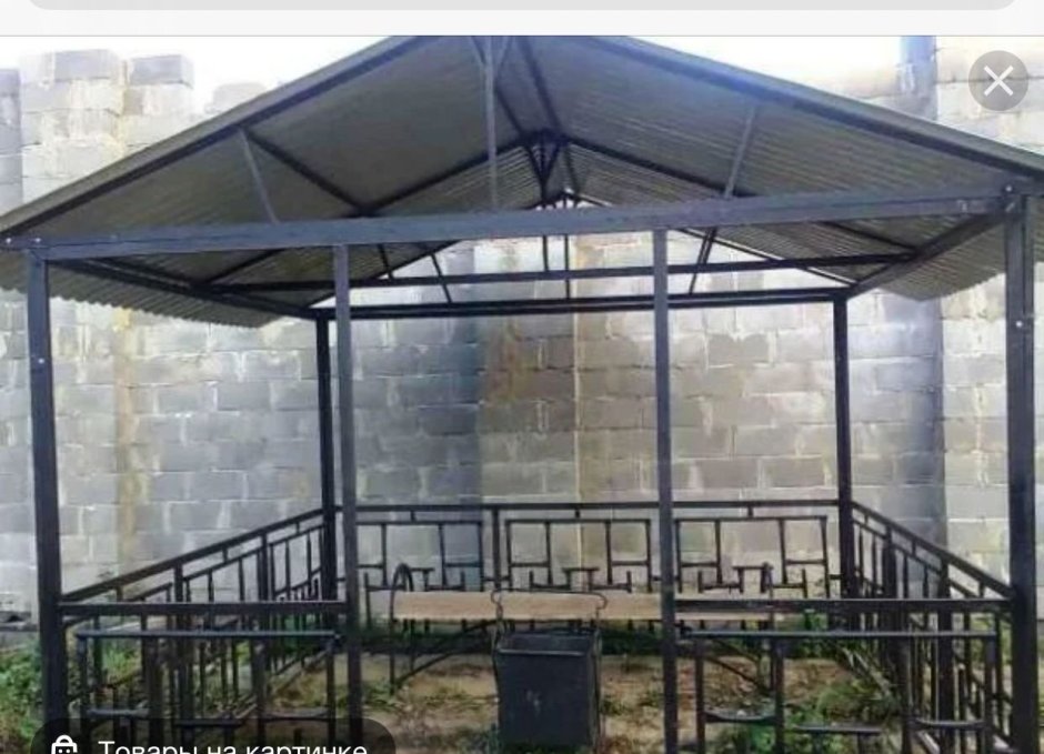 Беседка Дачная 2х2 металл