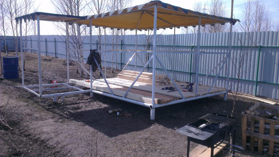 Каркас беседки 6000*6000