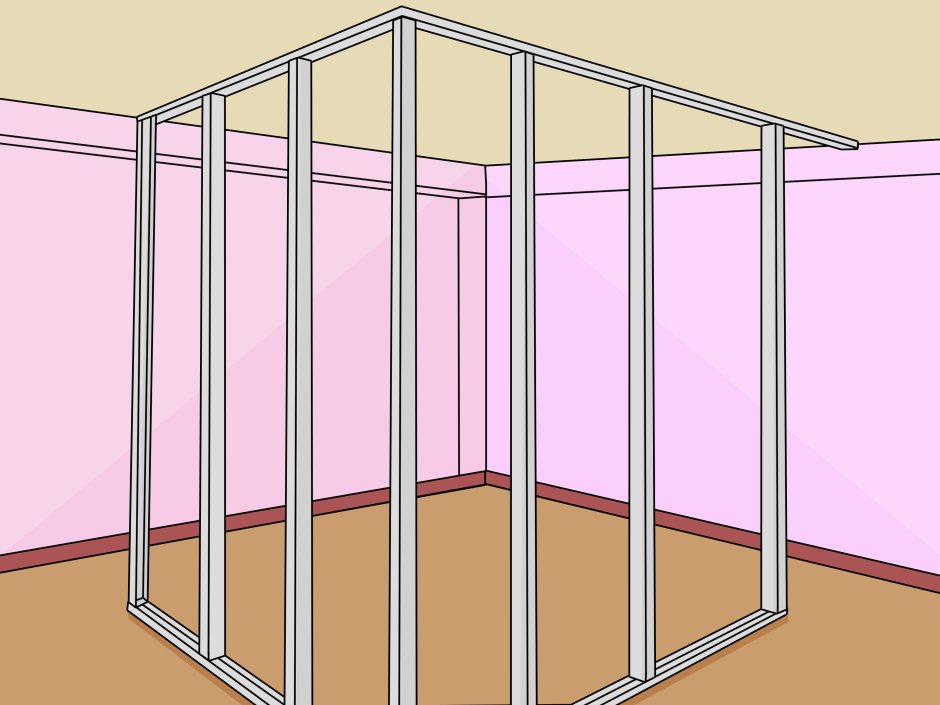 Профиль гипсокартона в Sketchup