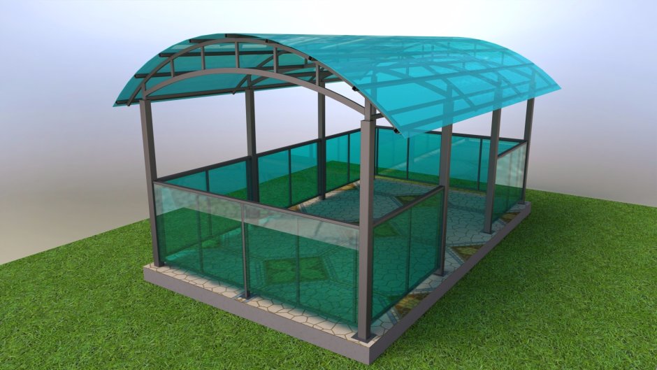 Беседка из поликарбоната