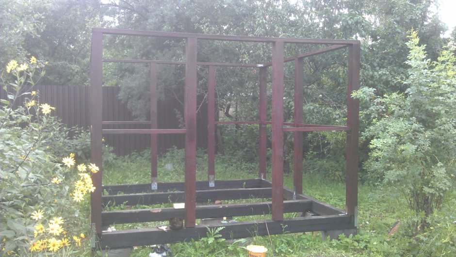 Беседка цвет палисандр фото