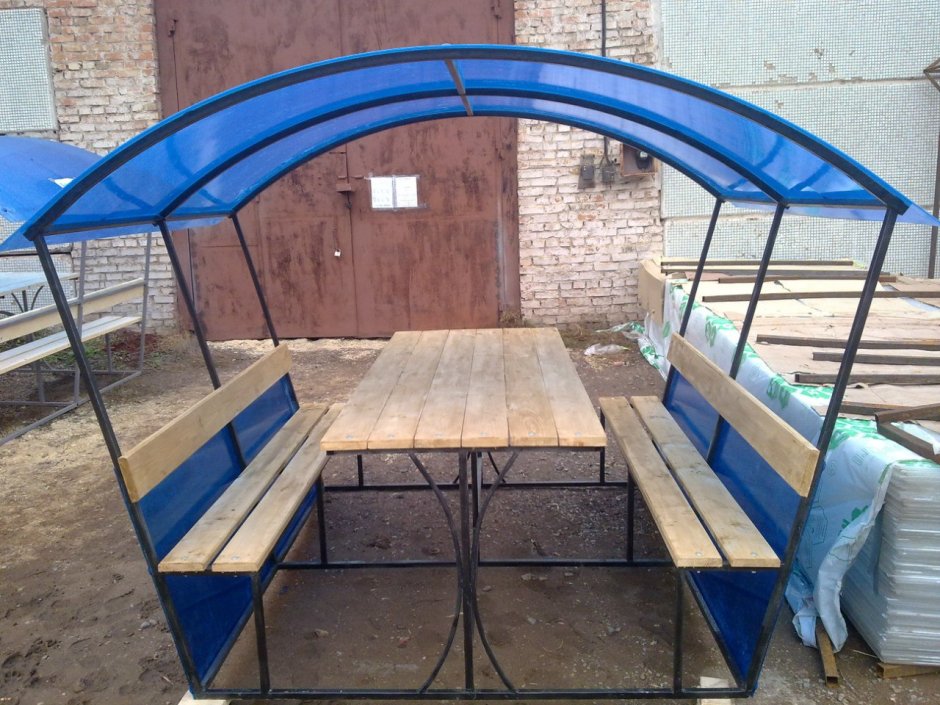 Беседка из профильной трубы