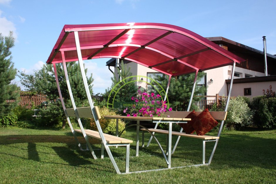 Беседка из поликарбоната