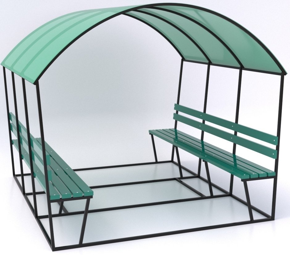 Беседка каркасная металлическая
