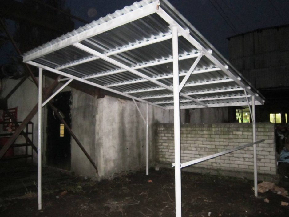 Навес 3х3 односкатный