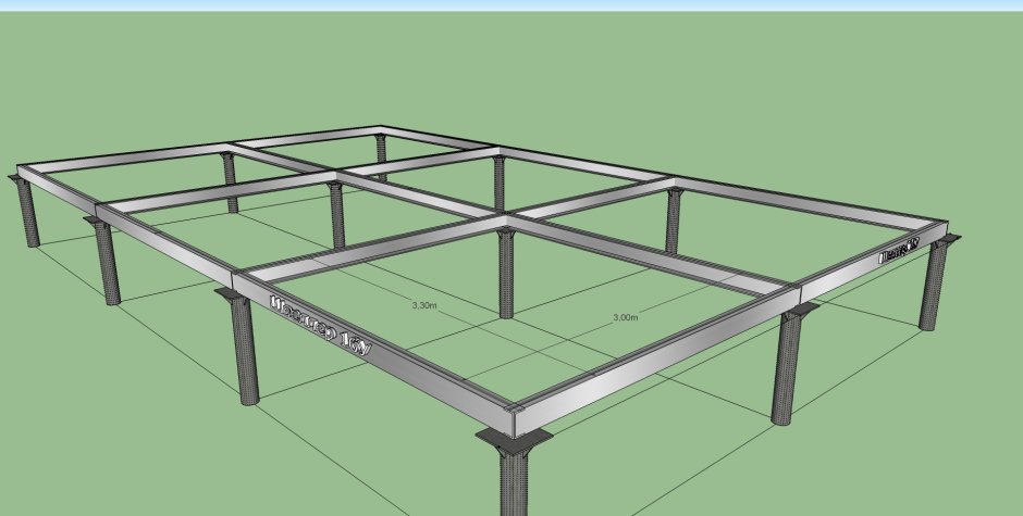 Свайный фундамент для сарая 4 на 6