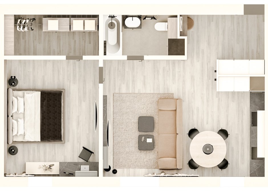 Евродвушка планировка пик