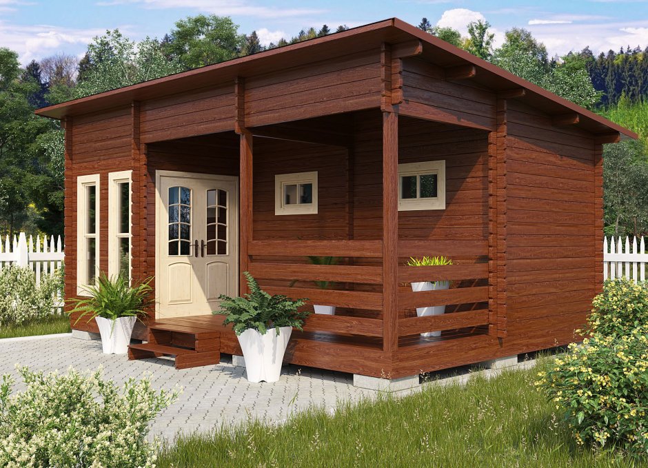 Баня 6х6 из минибруса