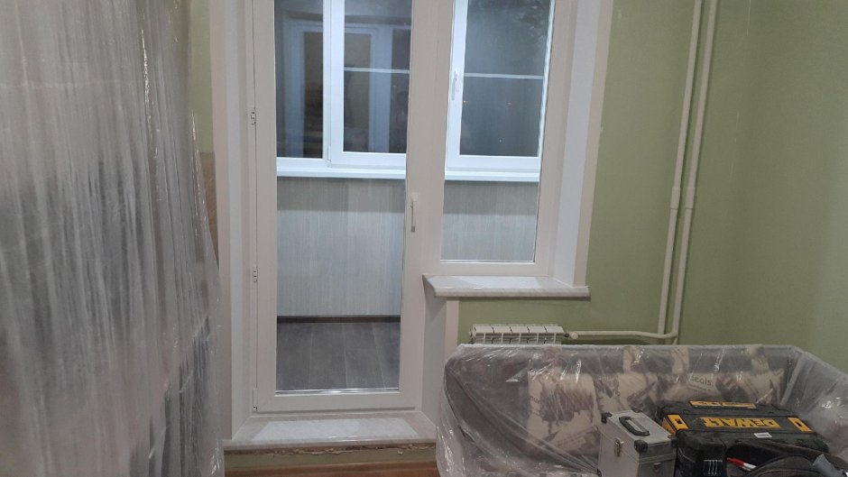 Утепление балкона с удалением балконной двери