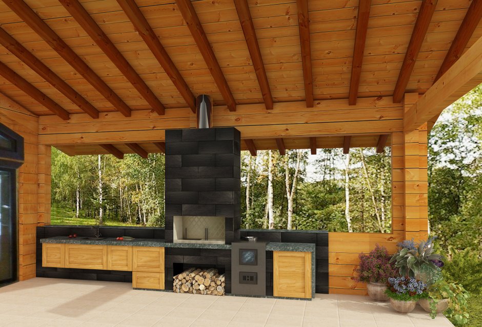 Барбекю в современном стиле