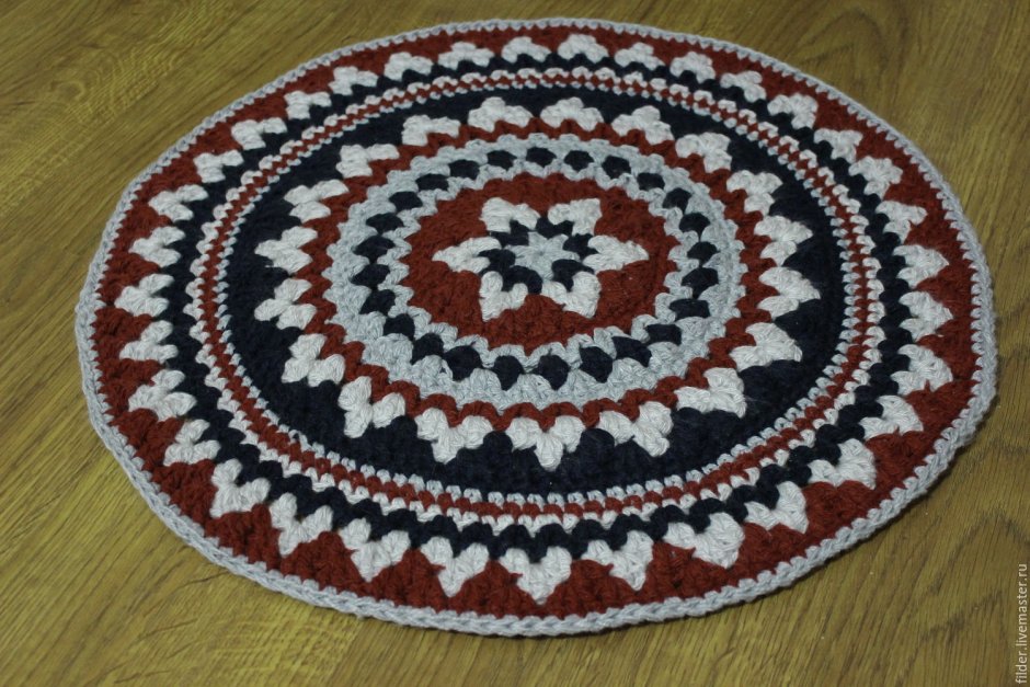 Красивые коврики крючком