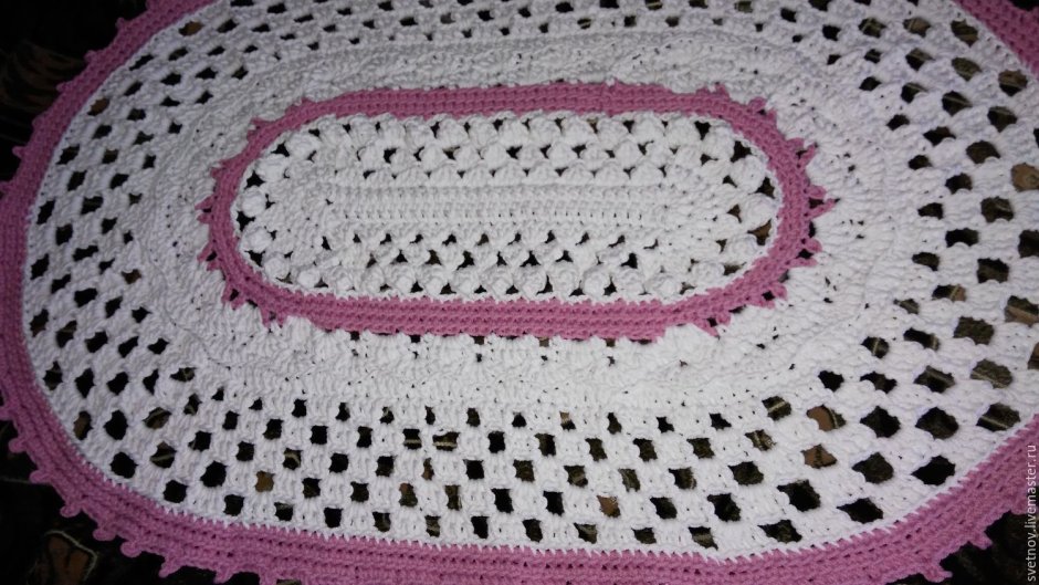 Ковер овальный крючком Марион
