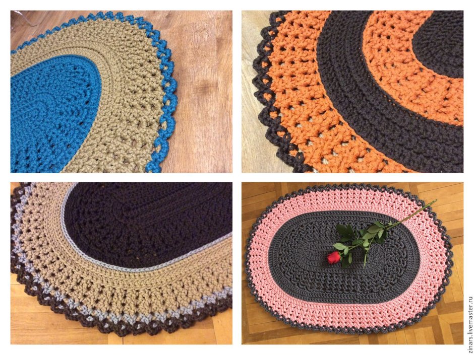 Вязание крючком ковриков