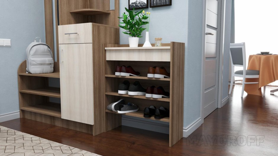 Сигма-обувница об-2 шимо темный/шимо светлый