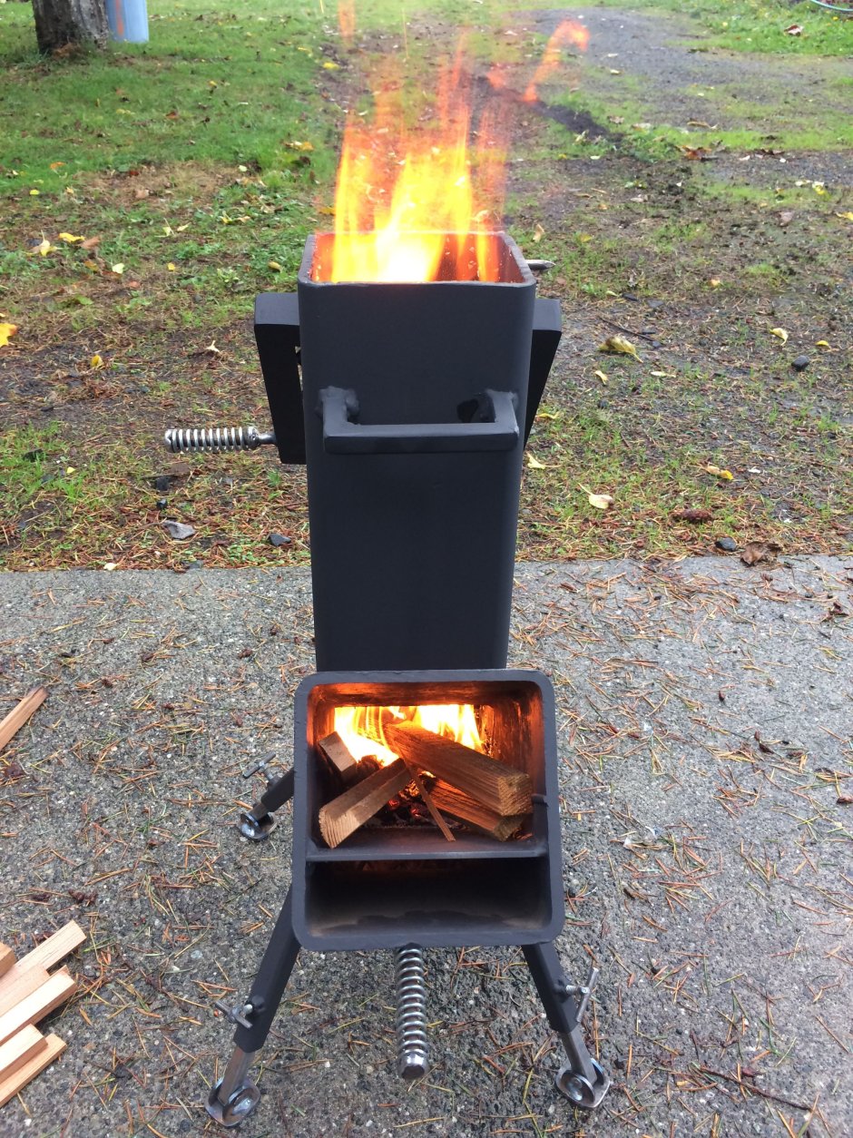 Костер в печке