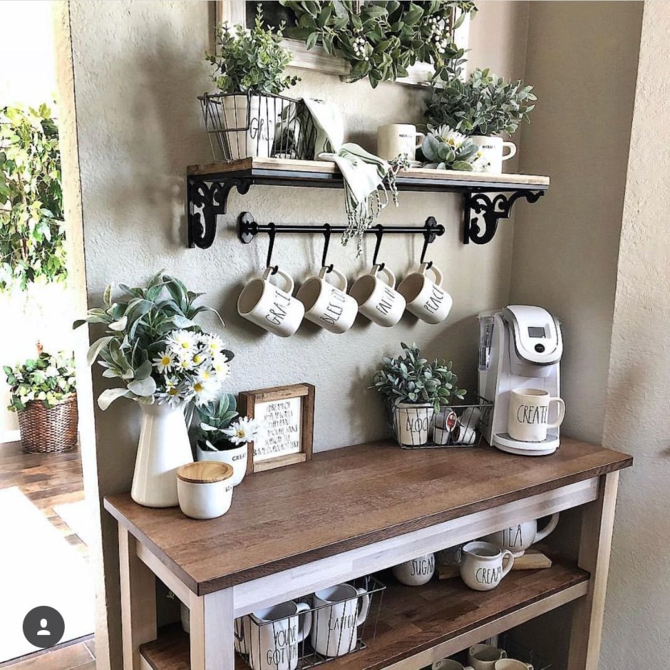 Кофейный уголок на кухне