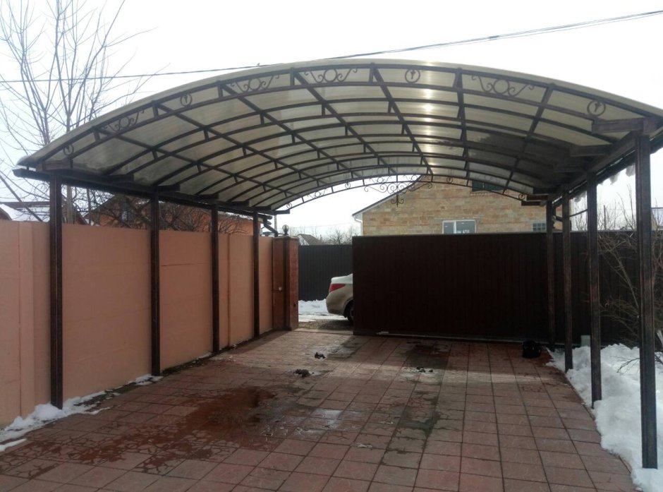 Навесы для авто из металлопрофиля