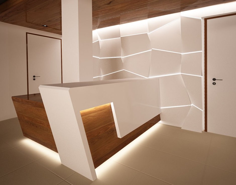 Необычные стойки ресепшн