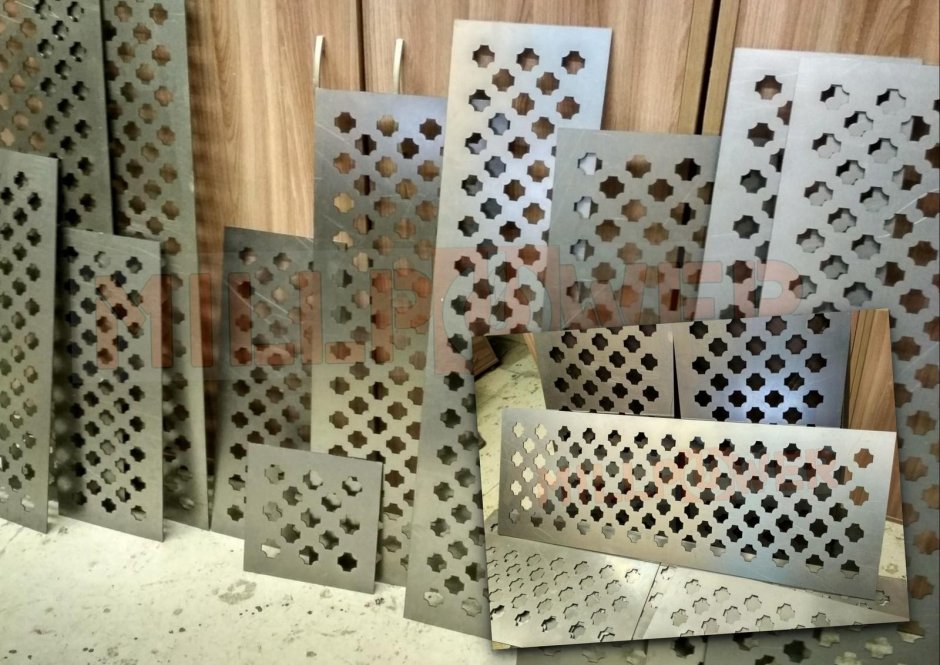 Декоративные решетки листья металл