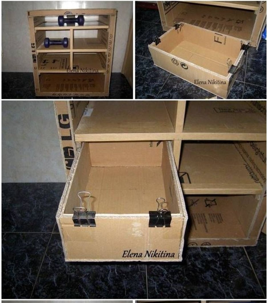 Коробка комодик из картона